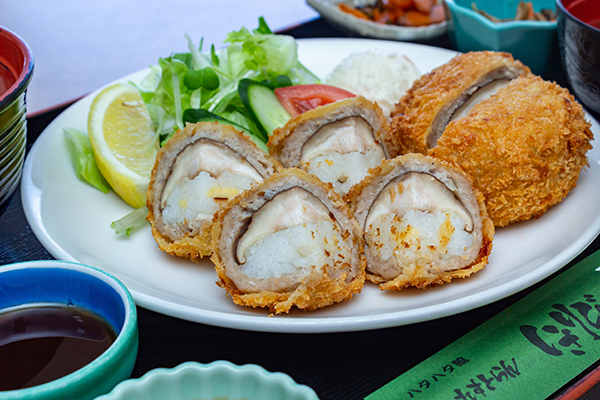 椎茸メンチカツ定食